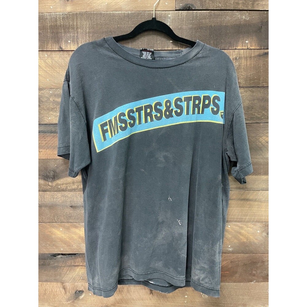 Vintage famous stars and straps shirt Size Large black sunfade